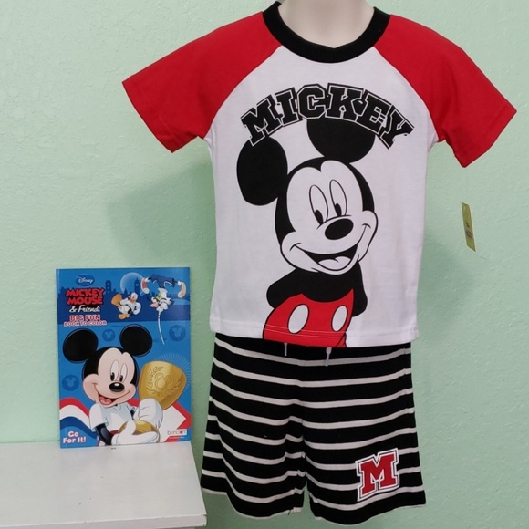 Disney Other - 2 piece Mickey Mouse w/coloring book